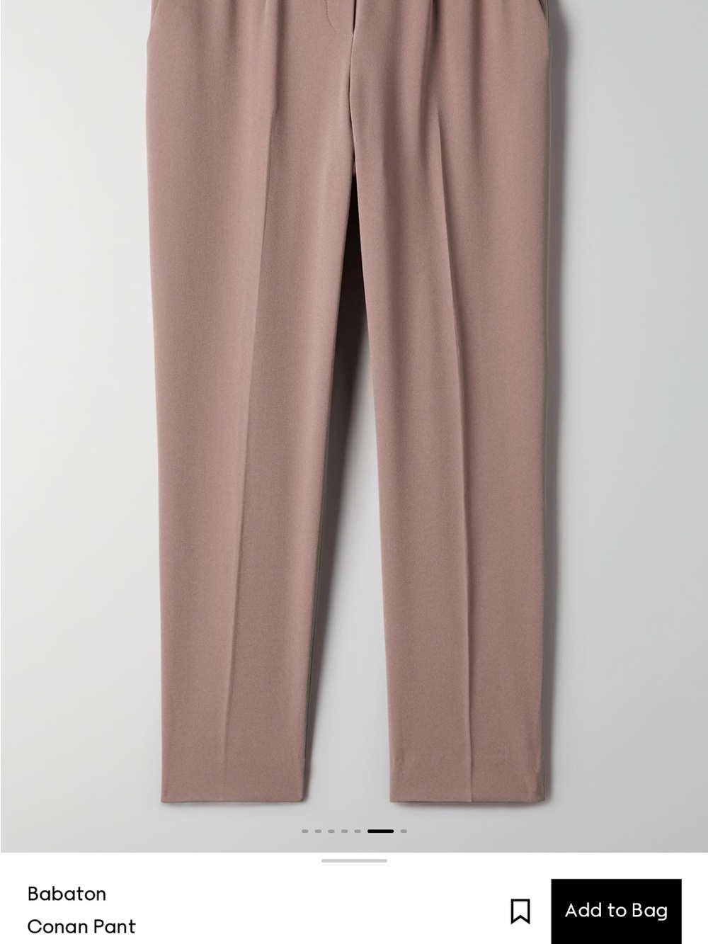 Babaton Cropped Ankle Pants in Dusty Gray - Picture 4 of 6